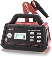 TowerTop 2/10/25 Amp 12V Smart Car Battery Charger, Fully Automatic Battery Maintainer with Engin...