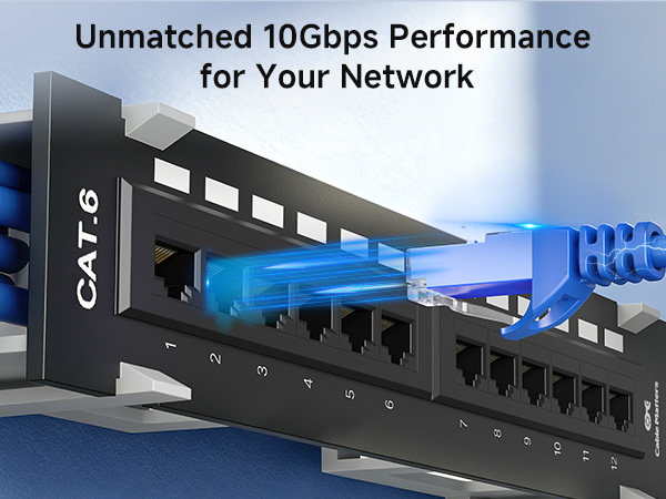 [UL Listed] Mini 12-Port Vertical Patch Panel with 89D Bracket