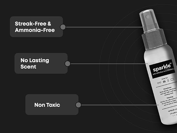 lens cleaner spray, camera lens cleaner, sunglasses cleaning kit, reading glasses cleaner
