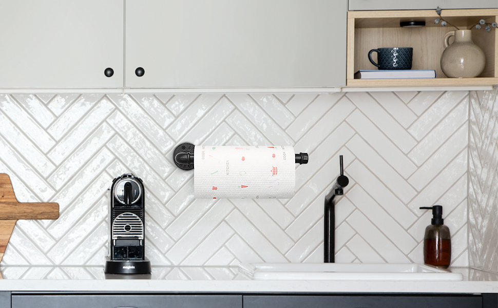 Industrial Kitchen Paper Holder
