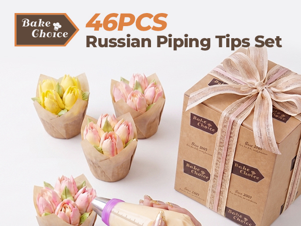 piping bags and tips set