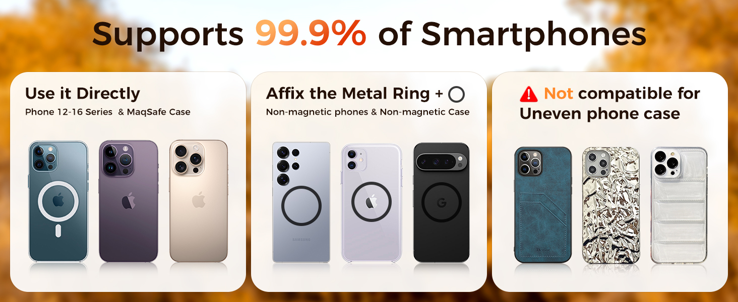 360° Rotation Vacuum Magnetic Phone Holder