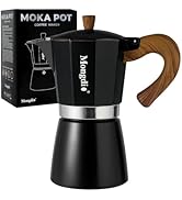 Stovetop Espresso Maker Moka Pot with 100Pcs Filters, Cuban Coffee Maker Stove top coffee maker M...