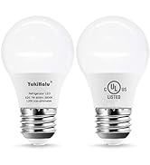YukiHalu, LED Refrigerator Light Bulb 60W Equivalent A15 Appliance Fridge Bulbs, Waterproof 600 L...