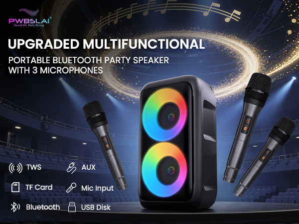 bluetooth speaker loud bluetooth speaker with microphone speaker with microphone