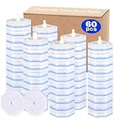 60 Count Disposable Toilet Wand Refills for Toilet Wand, 5X Cleaning Power Scrubber Refill, Bathr...