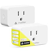 Minoston Matter Smart Plug Outlet, Work with Alexa, Google Home, Apple Home, SmartThings, Siri, M...