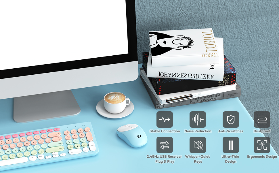 Wireless Keyboard and Mouse Combo