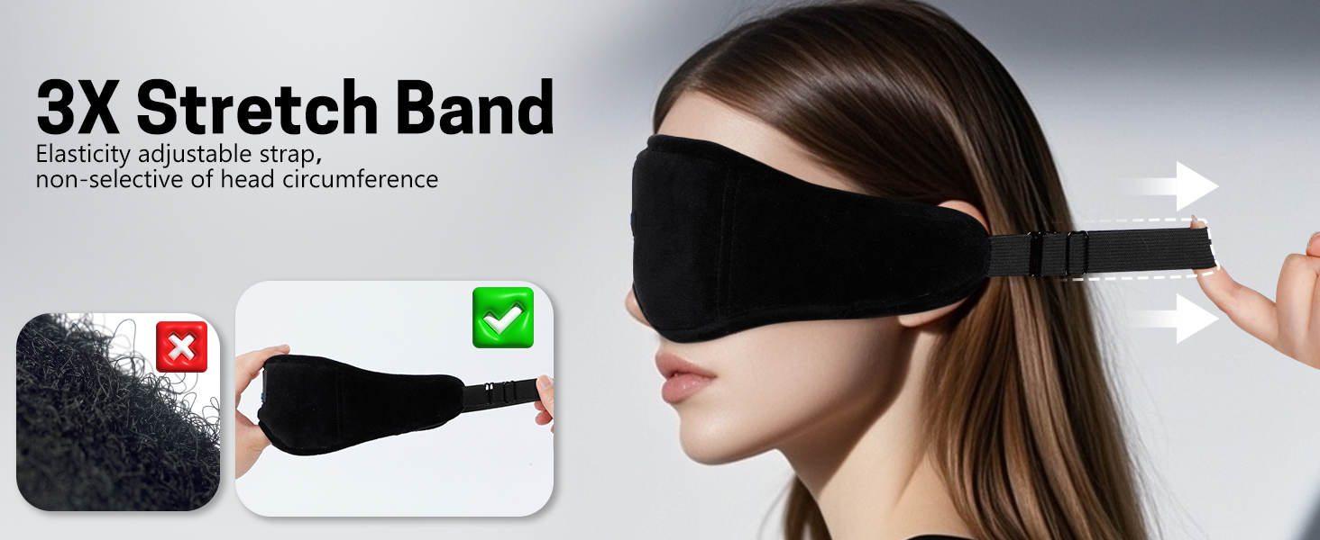 sleep mask with bluetooth headphones