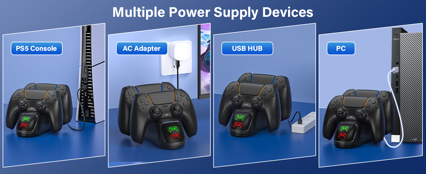 ps5 controller charger dualsense charging stations