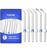 Replacement Heads for Waterpik Water Flosser (2 Classic Jet Tips &amp; 2 Orthodontic Tips &amp; 2 Plaque ...