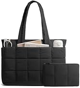 OYLOLA Tote Bag for Women Puffer Tote Bag Large Quilted Carry on Travel Bag Nurse Bag with Zipper...