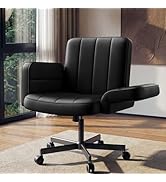 HUANUO Criss Cross Chair with 6-Point Adjustable Armrests, Pet-Friendly Criss Cross Office Chair,...