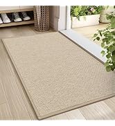 LEKEEPGO Door Mat 24"x36", Door Mat Indoor Entrance, Non Slip Rubber Backing Front Door Mat Washa...
