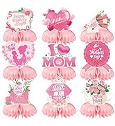 Mothers Day Table Decorations - Mother's Day Decorations Centerpieces for Tables, 9Pcs 3D Best Mo...
