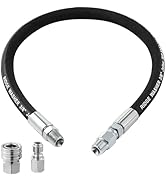 RIDGE WASHER Pressure Washer Whip Hose with Swivel, 3/8'' Power Washer Jumper Hose, Reel Connecto...
