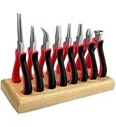 C&amp;T 8-piece Jewellery Pliers, Jewellery Tools, Jewellery Pliers Set with Wood Pallet, suitable fo...