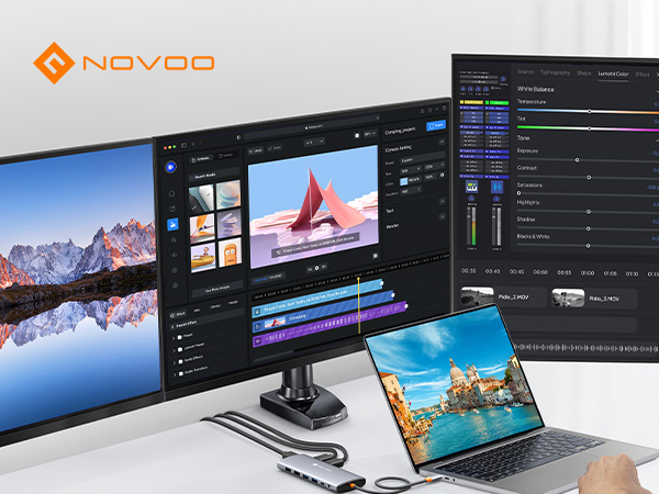 docking station for laptop dual monitor triple