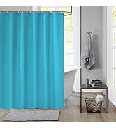 meioro Waterproof Fabric Shower Curtain Liner,PEVA Hotel Quality Shower Liner with Rustproof Meta...