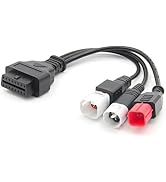 Clmlifebare 3-in-1 OBD2 16 Pin to 6 Pin 4 Pin 3 Pin Diagnostic Adapter Cable,OBD1 to OBD2 Adapter...