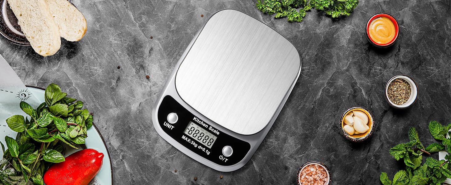 Multi-functional digital food kitchen gram scale