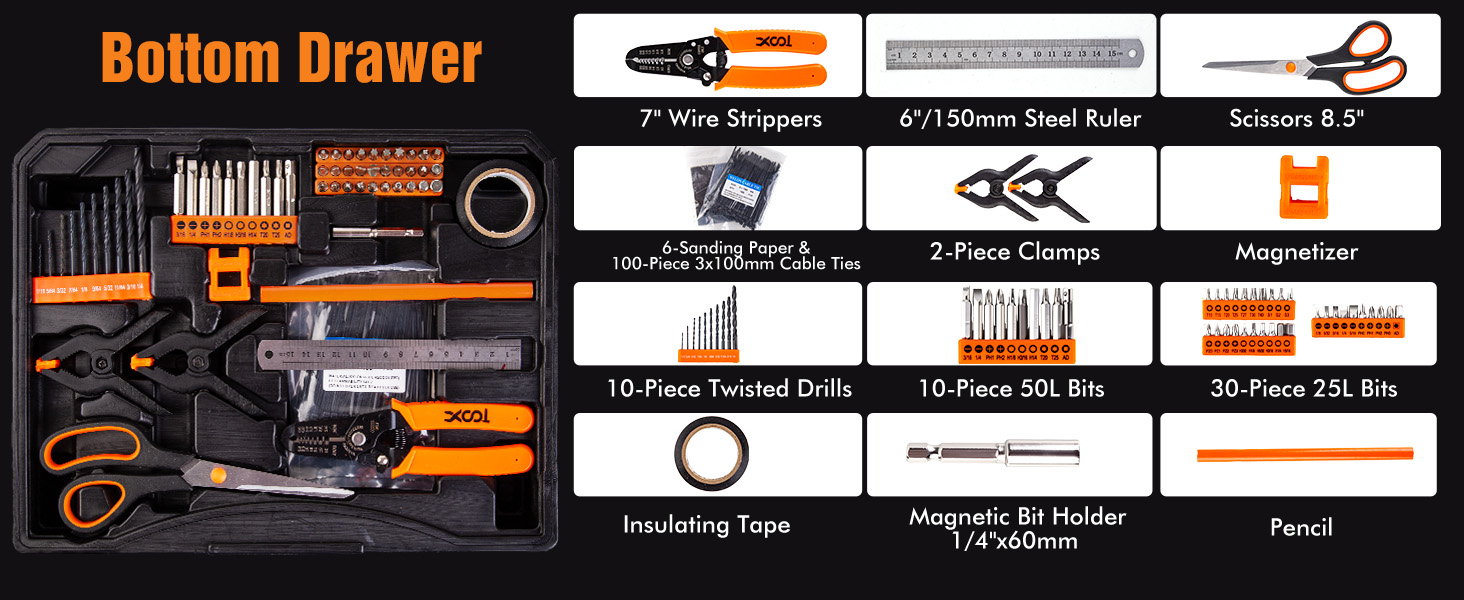 XOOL 368 Piece Home Repair Tool Kit