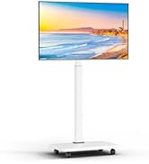 Mobile TV Cart Rolling TV Stand for 26-70 inch Screens, Mobile TV Cart Holds up to 88lbs, 25° Swi...