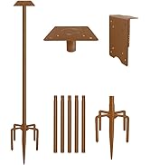 Sungaryard 90Inch Heavy Duty Bird House Pole Mount Kit with Frosted, Bird Feeder Pole Kit with 5 ...