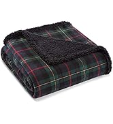 Eddie Bauer - Throw Blanket, Brushed Fleece &amp; Plush Sherpa Bedding, Throw Blanket for Couch &amp; Bed...