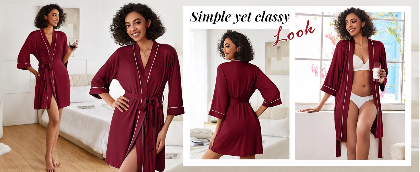 short robes for women
