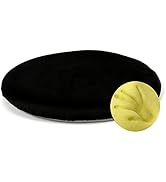 Sigmat Memory Foam Seat Cushion Anti-Slip Soft Round Chair Pad 16 Inch Velvet Black