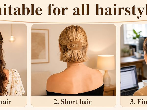 Suitable for all hairstyles