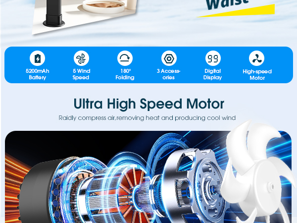 handheld fan rechargeable