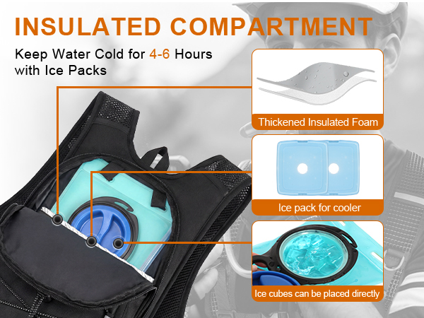 The MIYCOO bladder is leak-resistant, and its backpack has an insulated layer to keep water cool.