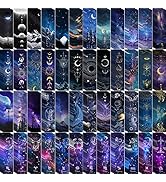 200PCS Cool Space Starry Night Bookmark for Kids Classroom 50 Designs Double-Sided Bulk Bookmarks...