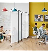 DECOLAB Free Standing Room Dividers, Space Separation Panel, for Home, Office, Dinning, Studio Ap...
