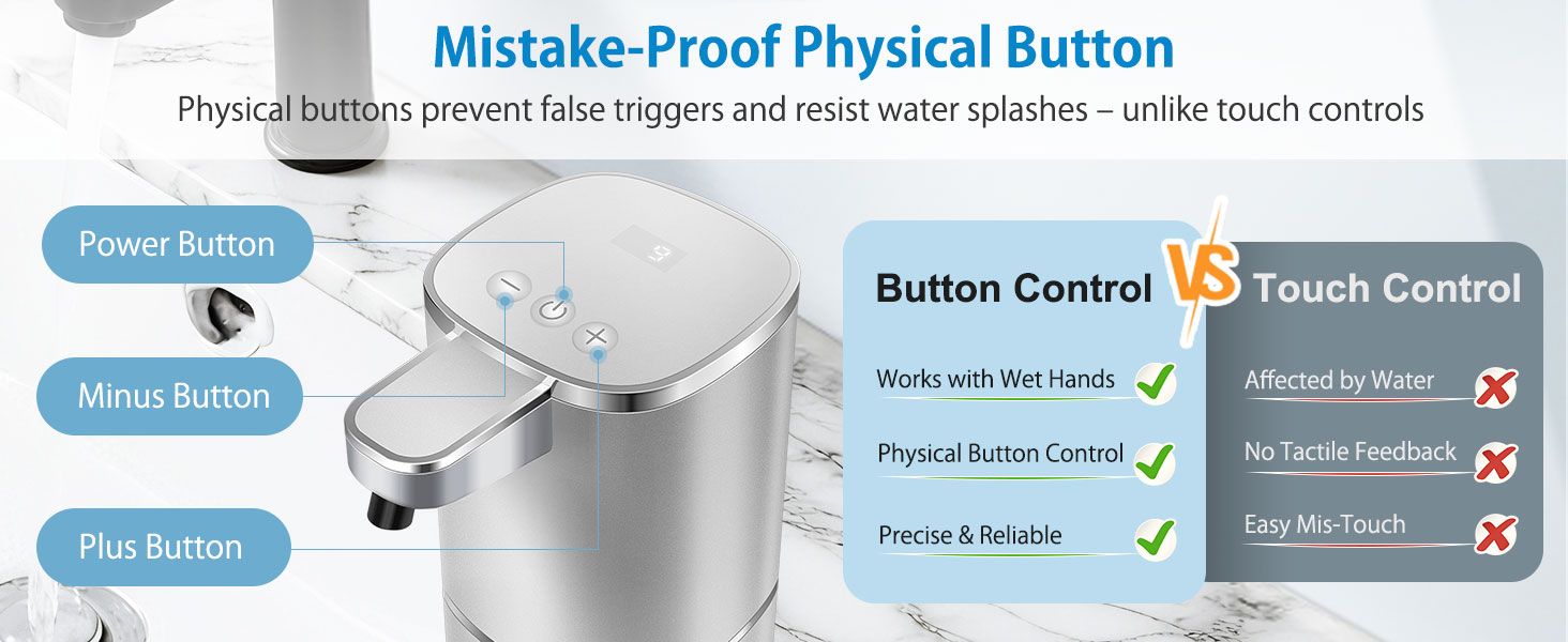 Automatic foaming soap dispenser