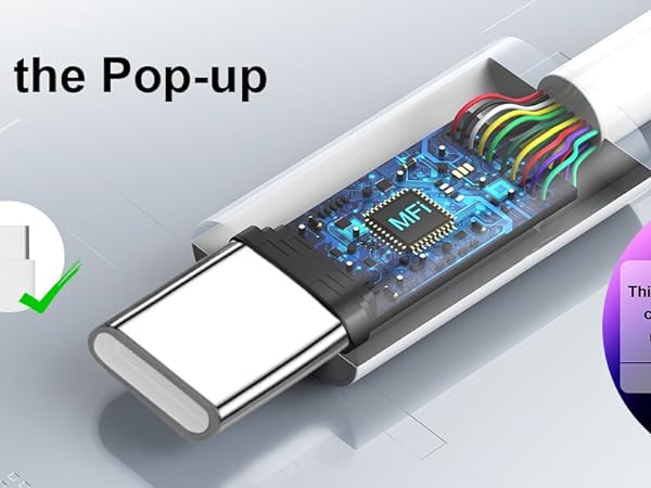 10ft iphone 15 pro max plus charger fast charging block 20W usb type c charger