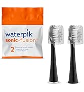 Waterpik Genuine Full Size Replacement Brush Heads With Covers for Sonic-Fusion Flossing Toothbru...