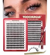 Thick Manga Lash Clusters Kit 12-18mm Anime Eyelash Clusters D Curly Volume Individual Cluster La...