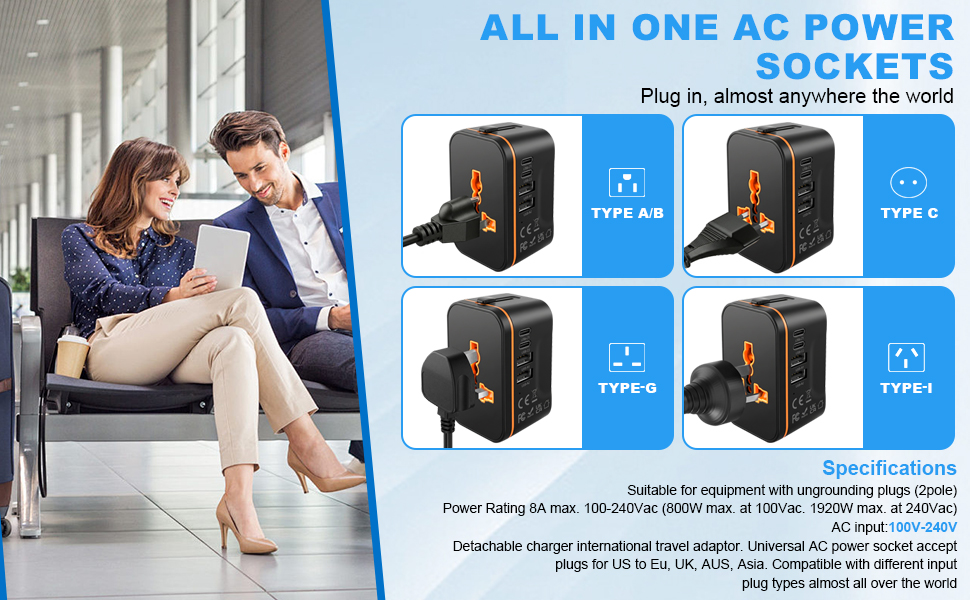 ALL IN ONE AC PWWER SOCKETS