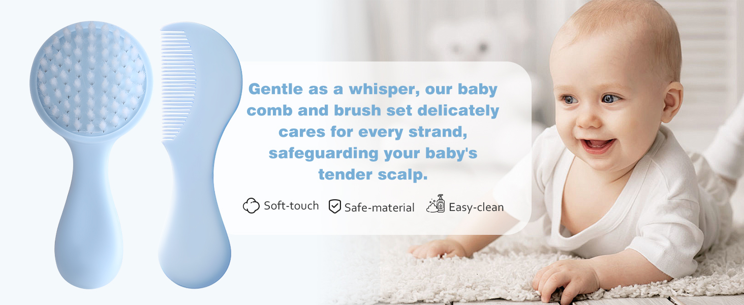 Baby combing and brushing set
