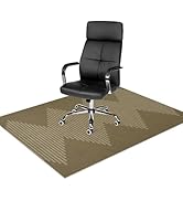 Anidaroel Office Chair Mat for Hardwood Floor &amp; Tile, 48"x60" Desk Chair Mat for Hard Floors, Und...