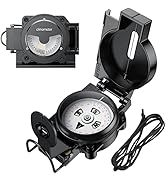 Anbte Hiking Compass with Clinometer, Strong Magnetic Intensity 3000 Gauss Professional Military ...