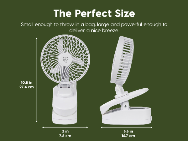 mini personal clip on fan portable long run time powerful rotation and tilt adjustable