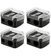 4Pcs Eyeliner Pencil Sharpener, Eyeliner Sharpener for Pencil, Makeup Pencil Sharpener, Dual Hole...