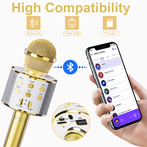Wireless Bluetooth Karaoke Microphone