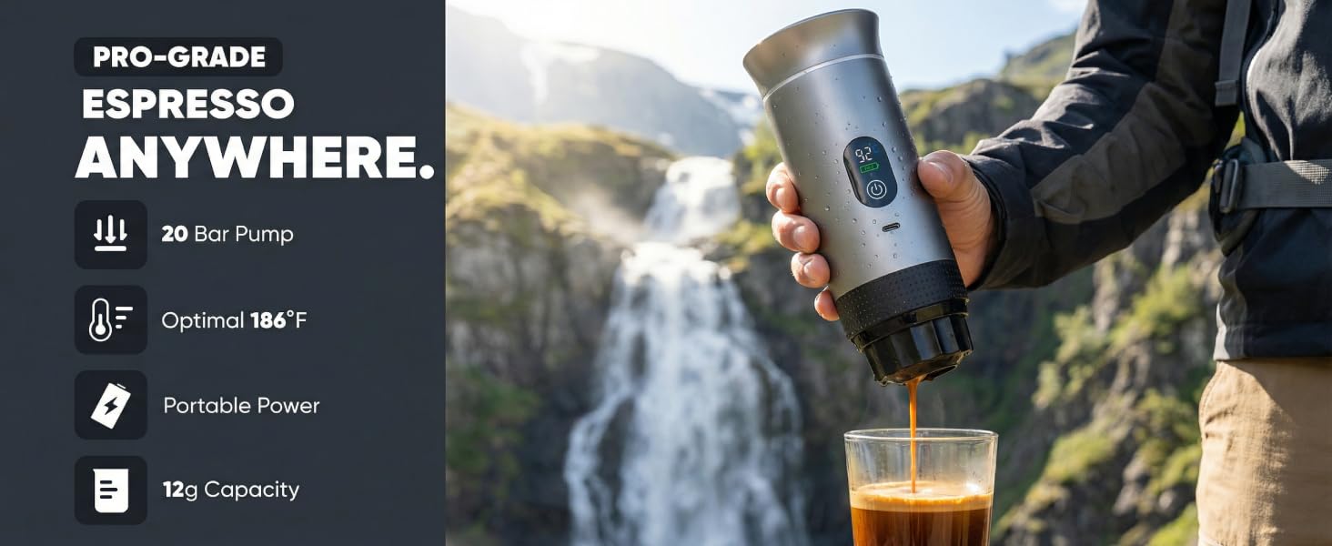 portable expresso machine;cafetera portatil;portable espresso;portable espresso maker for travel