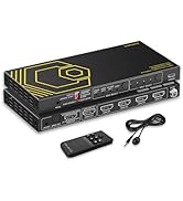 8K@60Hz 4K@120Hz HDMI2.1 Switch 4 in 1 Out with Audio Extractor eARC,ARC,7.1Ch,SPDIF 5.1Ch,48Gbps...