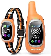 2-in-1 Dog Shock Collar and Bark Collar for Dogs – 3300FT Dog Training Collar with Remote, IP67 W...